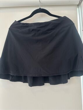 lululemon athletica Black Circle Skater Skirt with Layered Hem